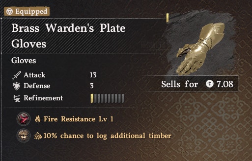 Brass Warden's Plate Gloves